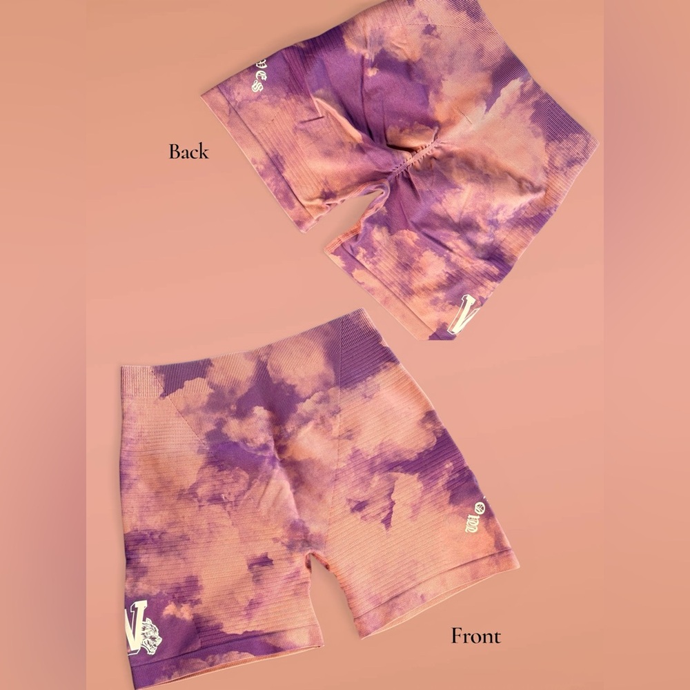 Darc Sport Purple and Pink Athletic Shorts